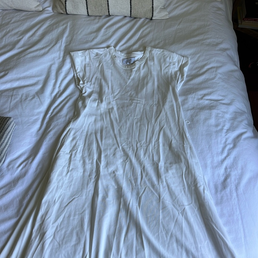 La Ligne Andie White Cotton Dress - S- Excellent, Unworn